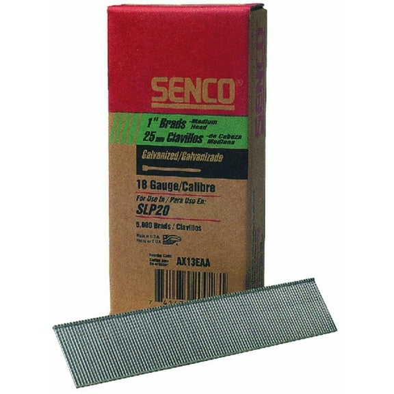 SENCO Brad Nail 18 Ga Galvanized - 1 Inch - 5000 Count