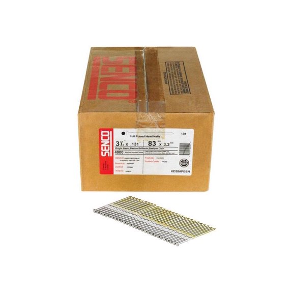 SENCO FASTENING SYSTEMS KD28APBSN 4000CT 3-1/4x.131 Nail CA3