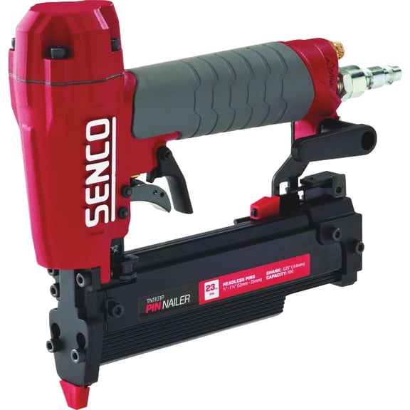 SENCO Pin Nailer TN11G1P - 1-3/8 In. Pin Nail Gun - Red  Professional & DIY Use, Standard Battery Platform