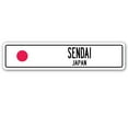 thumbnail image 1 of SENDAI JAPAN Street Sign Japanese flag city country road wall gift, 1 of 5