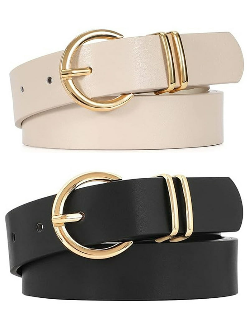 SENDEFN Women Leather Belts, Pin Buckle, Adjustable Waist 