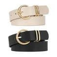 thumbnail image 1 of SENDEFN 2 Pack Women Leather Belts with Pin Buckle Waist Belt for Jeans Pants Dresses, 1 of 5