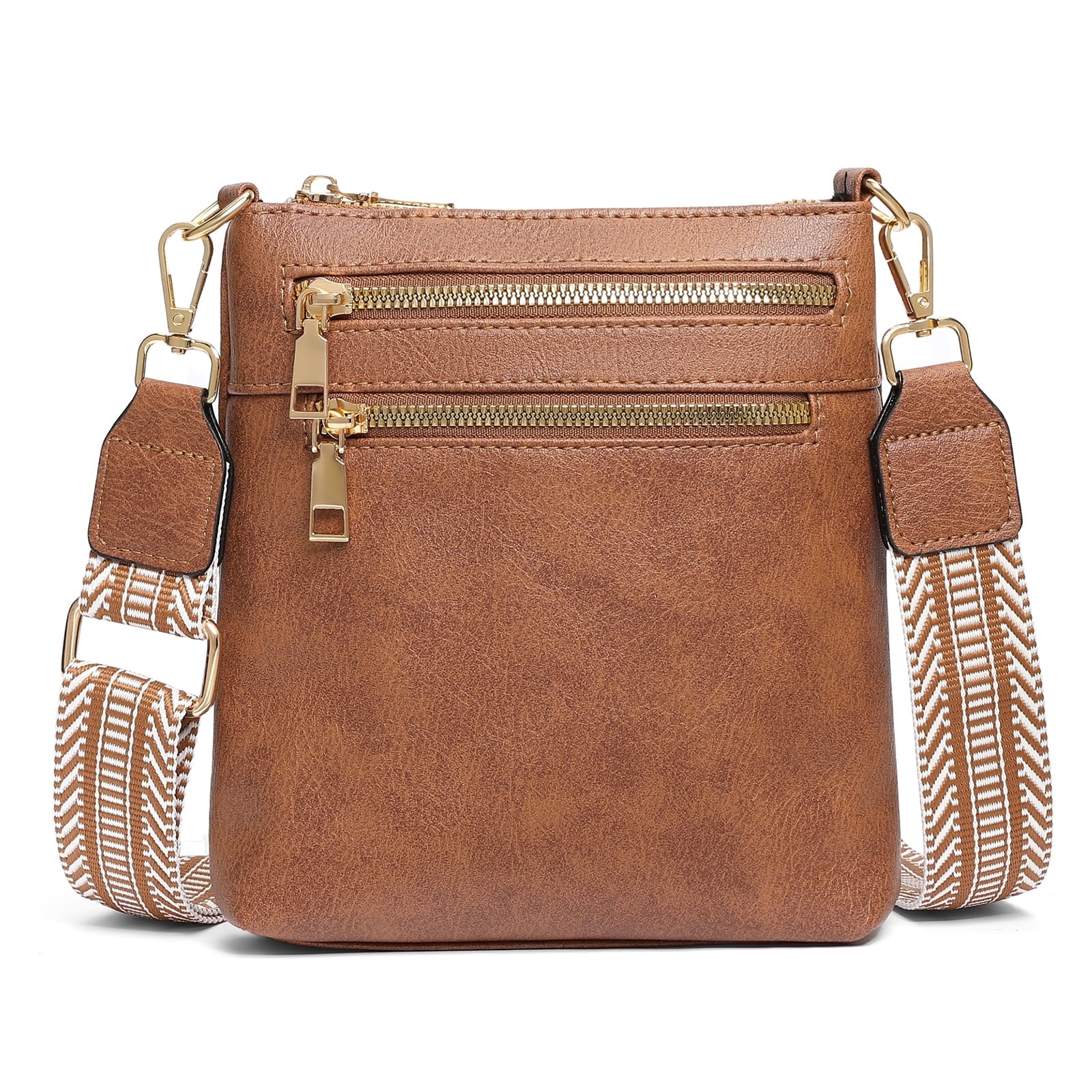 SENDEFN Crossbody Bags for Women Soft Leather Shoulder Bag, Spacious Cross Body Bag Women with Adjustable Straps