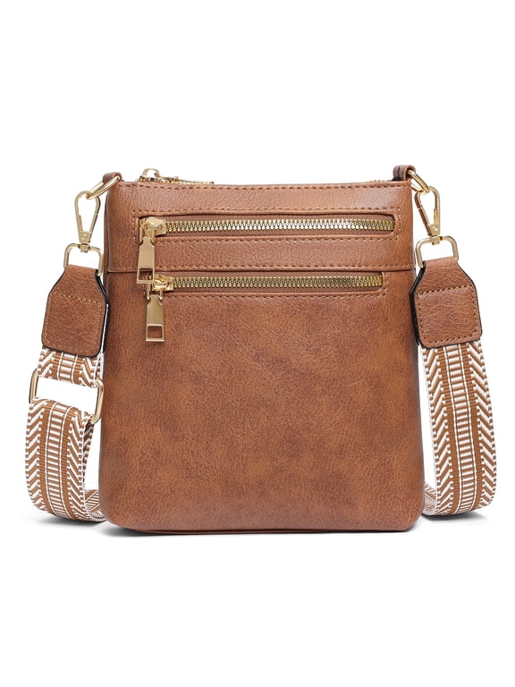 Crossbody Bags for Women Soft Leather Shoulder Bag, Spacious Cross Body Bag Women with Adjustable Straps