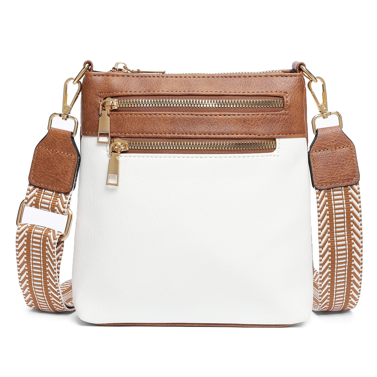 SENDEFN Crossbody Bags for Women Soft Leather Shoulder Bag, Spacious Cross Body Bag Women with Adjustable Straps