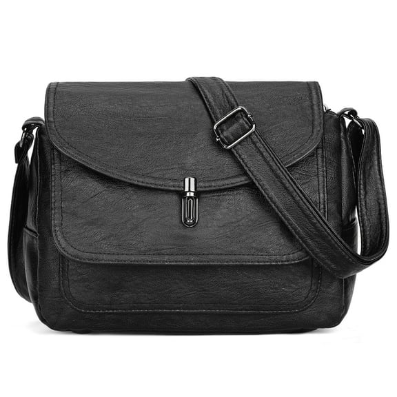 SENDEFN Crossbody Purses for Women Trendy Soft Leather Medium Handbags and Multi Pocket Shoulder Bag