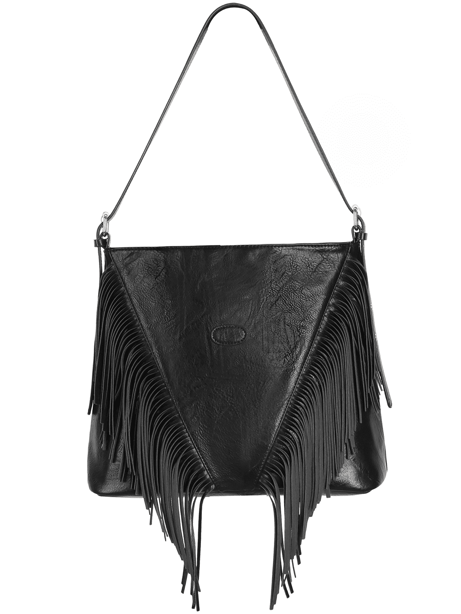 SENDEFN Fringe Hobo Bags for Women Vintage Leather Crossbody Bag Hippie Western Purses Tassel Shoulder Bag