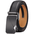 thumbnail image 1 of SENDEFN Leather Belt for Men Automatic Ratchet Buckle Slide Dress Casual Belts 1 3/8'' Wide, Adjustable Trim to Fit, 1 of 6