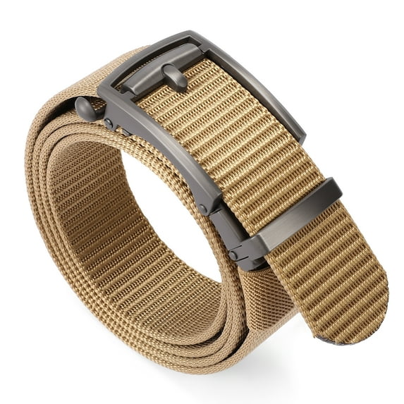 SENDEFN Ratchet Golf Belt for Men, Nylon Web Belt with Automatic Slide Buckle With Gift Box