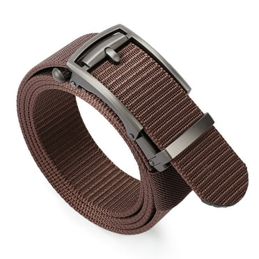 SENDEFN Ratchet Golf Belt for Men, Nylon Web Belt with Automatic Slide Buckle With Gift Box