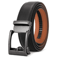 thumbnail image 1 of SENDEFN Mens Ratchet Belt Leather 1 3/8'' Adjustable Belts for Mens Dress Casual Jeans Comfort Trim to Fit with Gift Box, 1 of 9