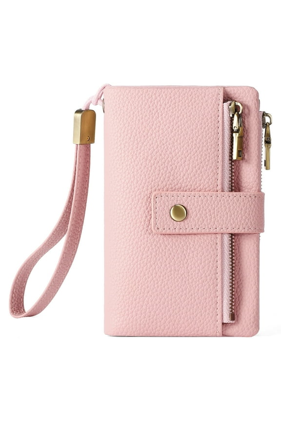 RFID Blocking Protection Women's Bifold Wallet, Pink