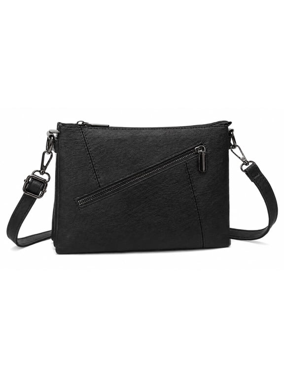 Small Crossbody Bags for Women Trendy Clutch Purse PU Leather Shoulder Bags with Adjustable Strap