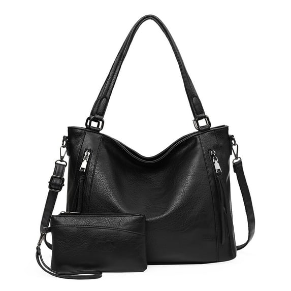 SENDEFN Tote Bag for Women with Zipper Leather Purse and Handbags Ladies Top-handle Shoulder Bags