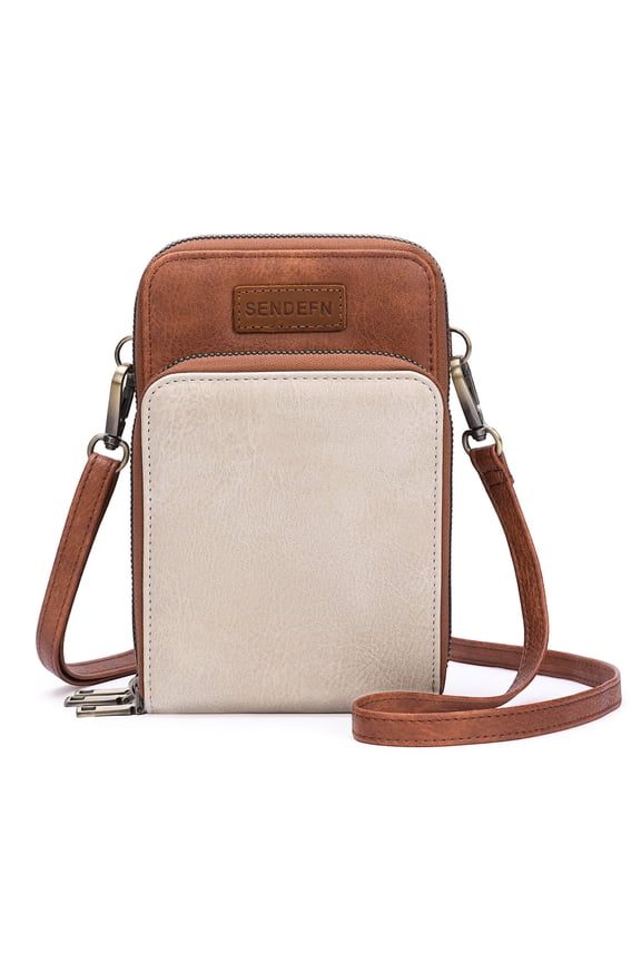 Vegan Leather Small Crossbody Bags for Women Cell Phone Bag Purses Shoulder Bag with Adjustable Strap