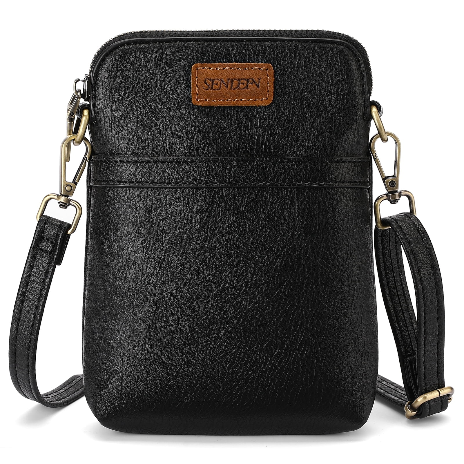SENDEFN Vegan Leather Small Crossbody Bags for Women Designer Cell Phone Bag Purses Adjustable Strap