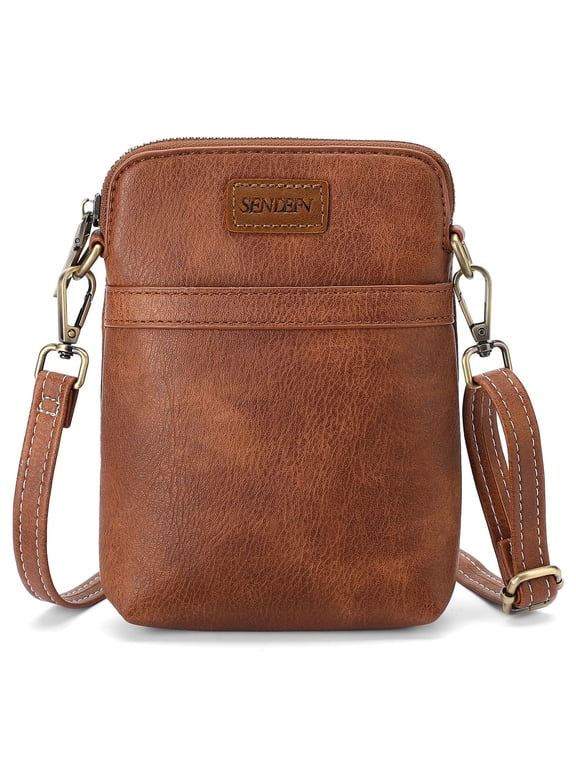 Vegan Leather Small Crossbody Bags for Women Designer Cell Phone Bag Purses Adjustable Strap