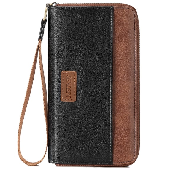 SENDEFN Wallet for Women Clutch Zip Around Credit Card Holder Leather Women's Wallet Large Capacity