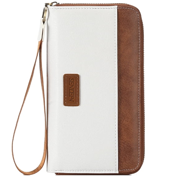 SENDEFN Wallet for Women Clutch Zip Around Credit Card Holder Leather Women's Wallet Large Capacity