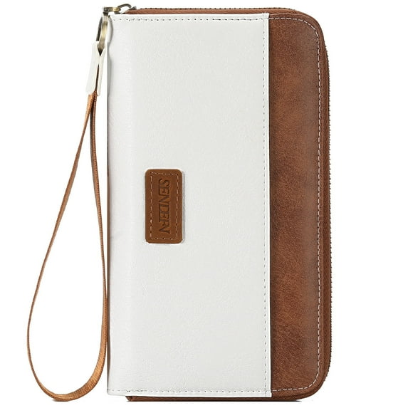 SENDEFN Wallet for Women Clutch Zip Around Credit Card Holder Leather Women's Wallet Large Capacity