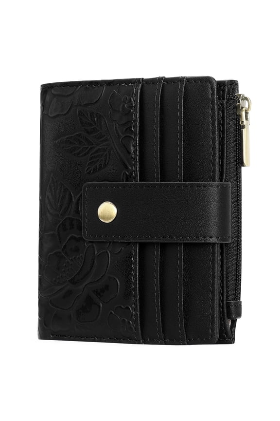 Wallet for Women RFID Blocking Leather Bifold Wallet Credit Card Holder for Women Ladies Small Wallet With Zipper Pocket