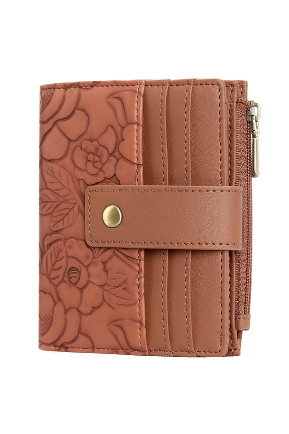 Wallet for Women RFID Blocking Leather Bifold Wallet Credit Card Holder for Women Ladies Small Wallet With Zipper Pocket
