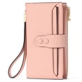 thumbnail image 1 of SENDEFN Wallets for Women Genuine Leather Credit Card Holder with RFID Blocking Large Capacity Wristlet, 1 of 8