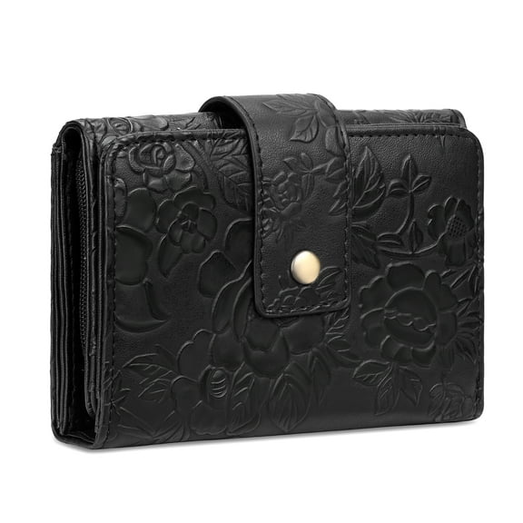 SENDEFN Wallets for Women Trifold Ladies Wallet Credit Card Holder Coin Pocket with ID Window