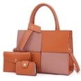 thumbnail image 1 of SENDEFN Women Fashion Handbags Tote Bags PU Leather Shoulder Bags Top Handle Satchel Purse Set 3pcs, 1 of 8