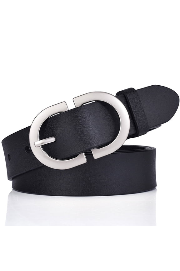 Women Leather Belts with Pin Buckle Waist Belt for Jeans Pants Dresses