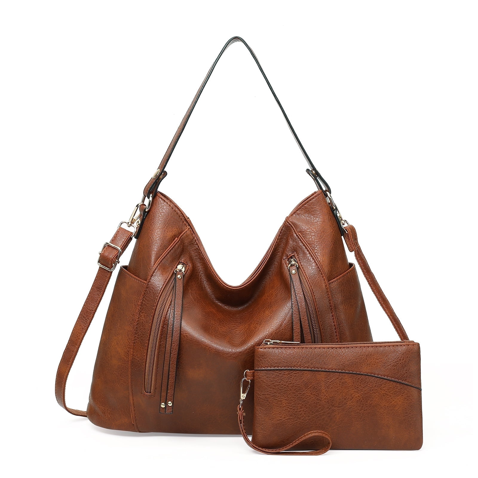 SENDEFN Women Tote Bag PU Leather Handbags Fashion Hobo Shoulder Bags ...