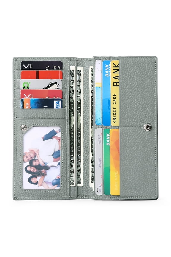 Women's RFID Blocking Wallet, Light Gray
