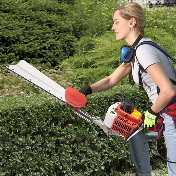 SENDERPICK 0.65KW Single Edge Hedge Trimmer, 7500r/min, 22.5cc Garden Bush Trimmer Tool for Landscape Pruning