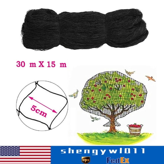 SENDERPICK 100'X50' Bird Netting For Bird Poultry Aviary Anti Bird Netting Game Pens Ne,Anti Bird Netting Garden Net Poultry Aviary Barrier Net for Garden 50 X 100ft