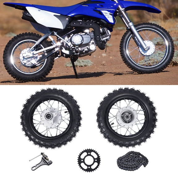 SENDERPICK 2.50-10 Front & Rear Tire Rim Wheel for CRF50 XR50 BBR KLX Dirt Bikes, Durable Alloy, Anti-Skid, High Load Capacity