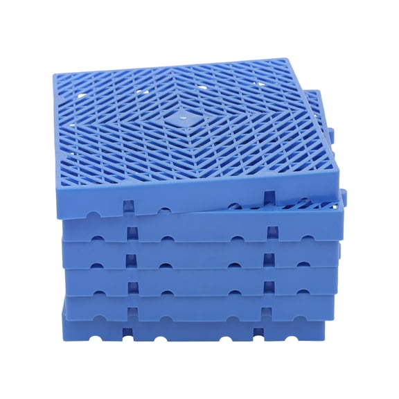 SENDERPICK 6 PCS Plastic Pallets, Waterproof, Ventilation Floor Pallet, Breathable Grid Pad 15.7 X 15.7 X 1.9in