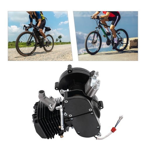 SENDERPICK 80cc 2 Stroke Bike Engine, Gas Engine Motor for Motorized Bicycle Motorcycle Pocket Cars, Single Cylinder Gasoline Petrol Bicycle Motor Air-Cooled System Pull Start Engine