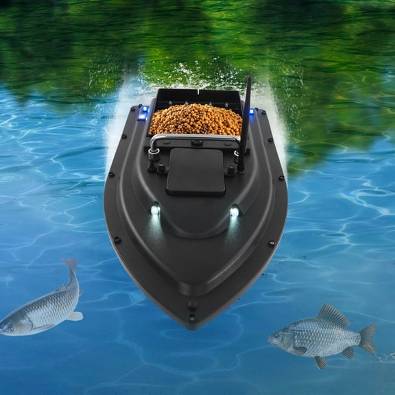 SENDERPICK Advanced RC Fishing Bait Boat with GPS, Dual Motors, Automatic Return & LED Screen, 4.4lbs Load Capacity, 1968.5ft Range, Remote Control Fishing Drone for Lake & Reservoir