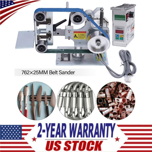 SENDERPICK Belt Sander Bench Grinder Knife Sharpener with Large Table Polishing Sander
