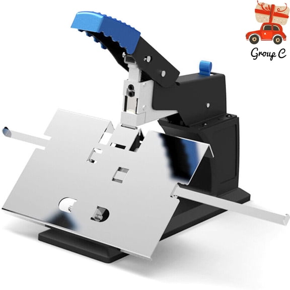 SENDERPICK Heavy Duty Desktop Riding Stapler Office Manual Flat/Saddle Stitcher Paper Book Binding Machine 6.5mm.Max NEW