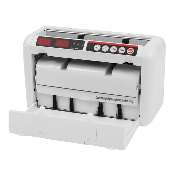 SENDERPICK Portable Money Counter Bill Cash Currency Counting Machine with UV & MG Counterfeit Detection