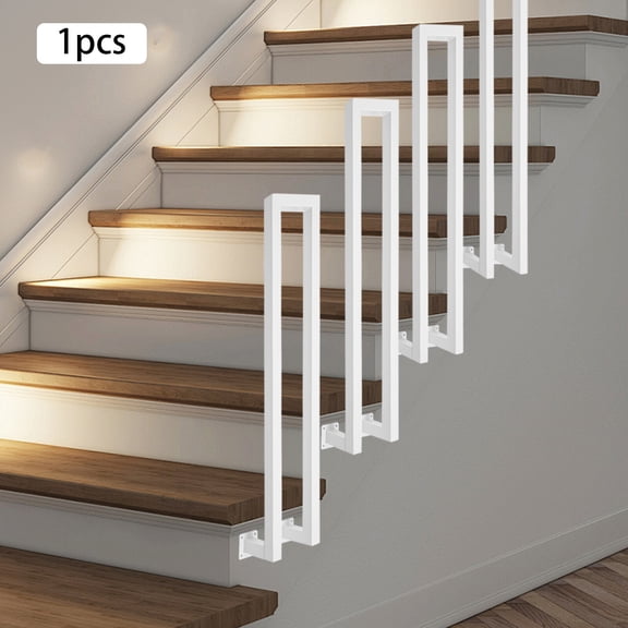 SENDERPICK Side Mount Stair Railing, Hand Rail Guardrail, Decorative Railing Iron Used in Villas, Attics, Gardens, Hotels, Entrances, and Other Places.