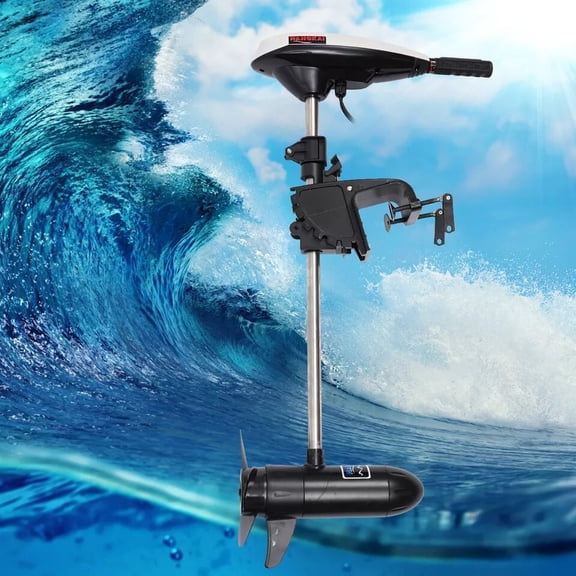 SENDERPICK Thrust Electric Trolling Motor 30" Shaft 40LBS 12V Outboard Fishing Boat Engine Trolling Motor Fishing Short Shaft Boat Thrust Brush Motor for Fishing Boat Freshwater and Saltwater