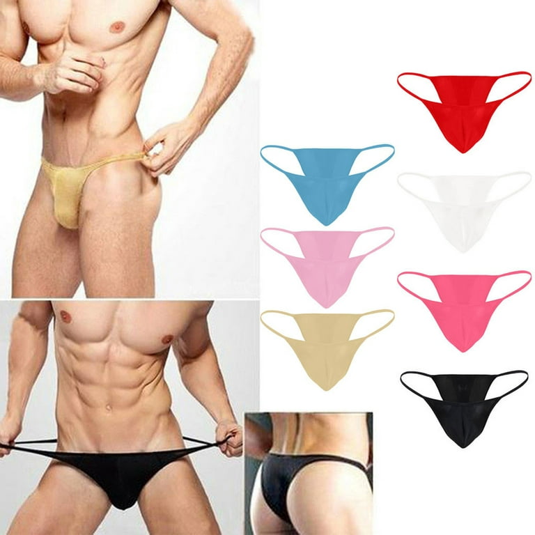 SENDKEEL Sexy Mens Stretch Bulge Pouch Bikini Briefs 7 Pieces Underwear  Underpants