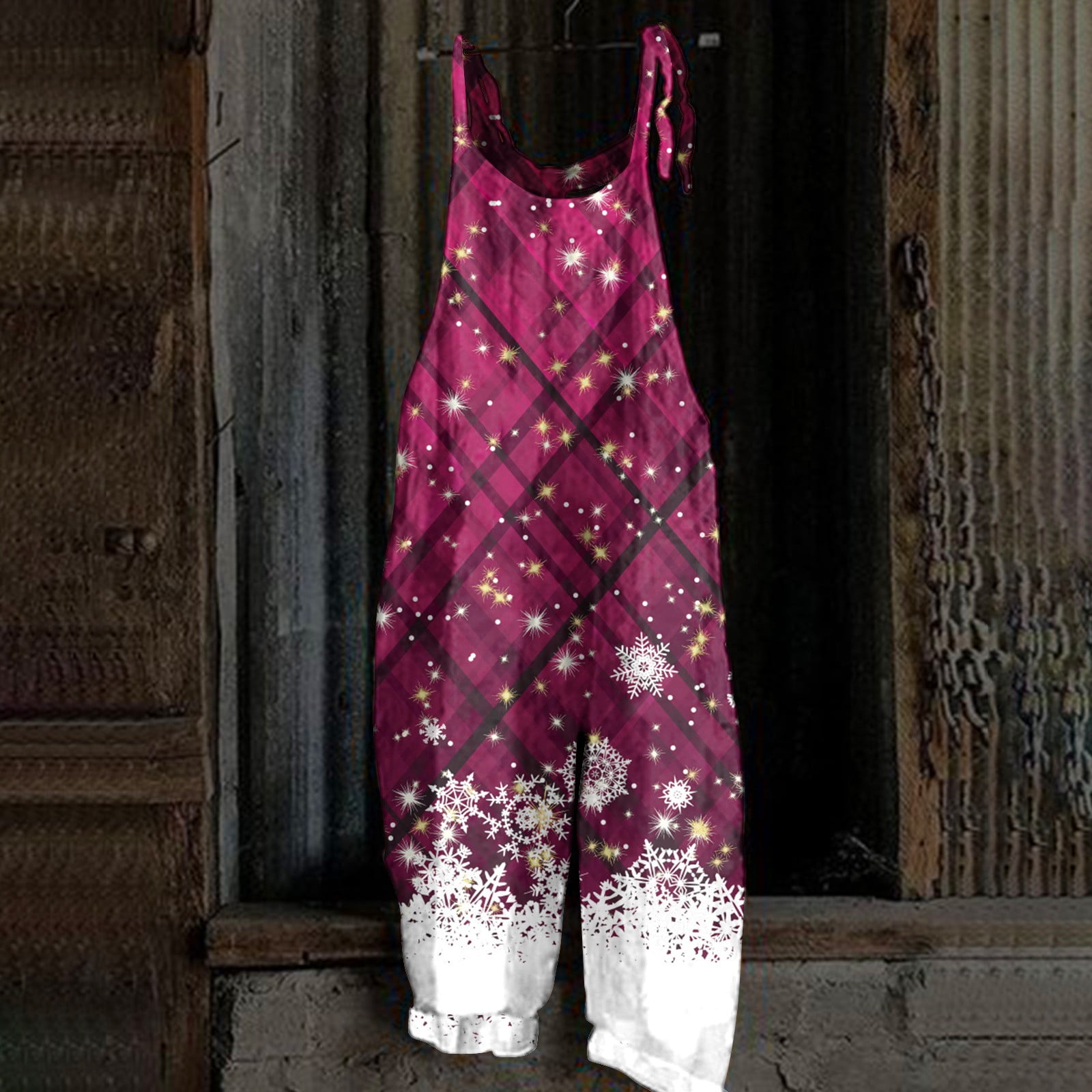 SENDKEEL Women's Christmas Jumpsuit Fashion Comfort Comfy Soft Overalls