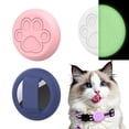 thumbnail image 1 of SENHAWK 3 Pack Paw Print Silicone AirTag Holder for Pet Collars, Compatible with Apple AirTag, Mini Glow in Dark Anti-Lost Tracker Cover, Bite Resistant Protective Case for Cats & Small Dogs, 1 of 5