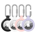 thumbnail image 1 of SENHAWK 4 Pack AirTag Holder, Shockproof Waterproof TPU Case with Locking 304 Stainless Steel Carabiner, Compatible with Apple AirTag 1st & 2nd Gen for Keys Pets Luggage Backpacks, 1 of 8