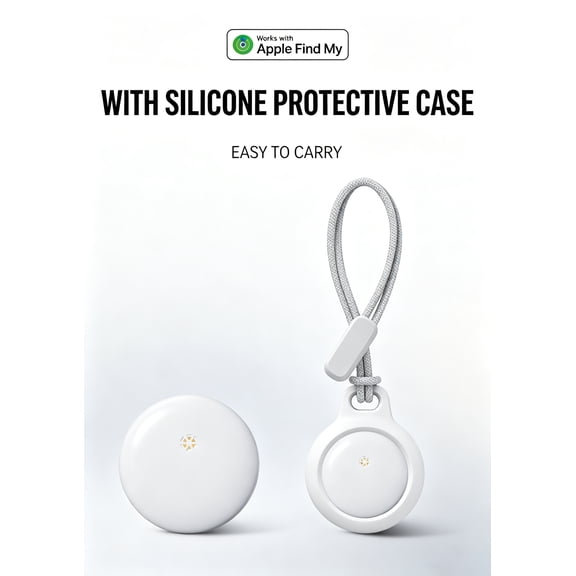 SENHAWK IP67 Waterproof Smart Tracker, Works with Apple Find My, Bluetooth 5.2 Anti-Lost Item Finder with Lanyard, Mini GPS Key Finder for Keys Kids Luggage