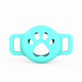 thumbnail image 1 of SENHAWK Paw Print AirTag Dog Collar Holder, Lightweight Silicone Dual Ear Anti-Lost Shockproof Waterproof Case, Multiple Colors, Compatible with Apple AirTag, GPS Tracker Cover for Pet Cat Backpack, 1 of 9