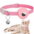 thumbnail image 1 of SENHAWK Reflective AirTag Cat Collar with Bell, Breakaway Safety Collar with Waterproof Silicone Holder, Adjustable Nylon Pet Tracking Collar Compatible with Apple AirTag for Cats, Neck 7.9-13in, 1 of 6